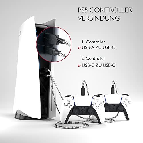 Кабел за зареждане на контролера Lioncast за PS5 - Кабел за зарядно устройство на контролера за бързо зареждане на Playstation