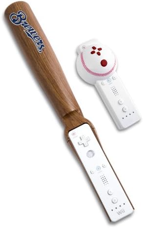 MLB Milwaukee Brewers Wii Контролер за бейзбол и прилеп
