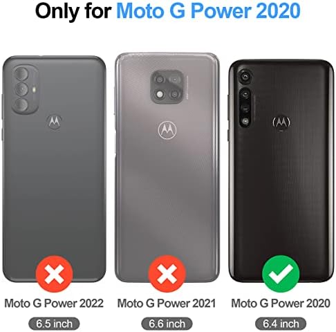 Antsturdy за Motorola Moto G Power 2020 Чанта-портфейл, флип-надолу Защитно покритие-Фолио от изкуствена кожа с каишка