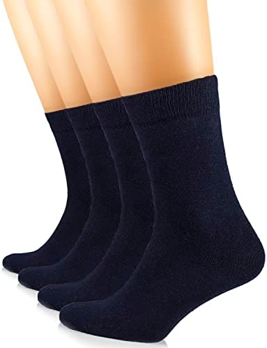 Дамски памучни чорапи Hugh Ugoli, Обикновена, Regular Fit, Меки Ежедневни Чорапи за панталони, обувки Размер от 6 до