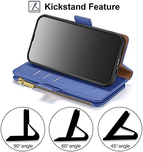 Antsturdy за Samsung Galaxy A71 5G 6,7 Чанта-портфейл 【Заключване RFID】【Джоб с цип】【7 Слотове за карти 】 Защитен калъф-награда