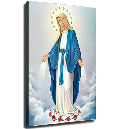 Плакат на Платно с Пресвета Дева Мария и Естетика, Стенни Художествена Картина, Принт, Модерни Постери за декор на Семейната