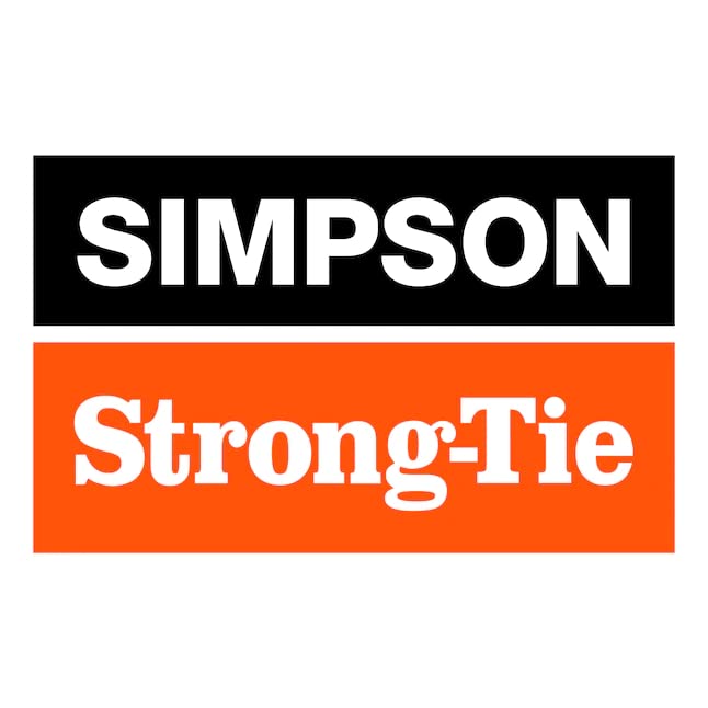 Simpson Strong Тай-APHH46 - Улични Акценти ZMAX, Черна Тежка гредова, със Закачалка за 4x6