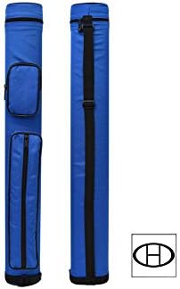 калъф за носене на твърдия овалния бильярдного щеката 2x2 (налично в няколко цвята) (синьо (нов))