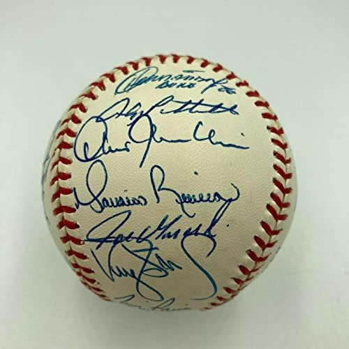 1998 Отбор на Шампионите от Световна серия Ню Йорк Янкис Подписа бейсбольное споразумение PSA DNA COA - Бейзболни топки с автографи