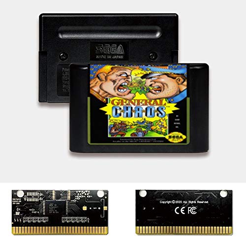 Aditi General Chaos - САЩ, Лейбъл, Flashkit MD, Безэлектродная златна печатна платка за игралната конзола Sega Genesis