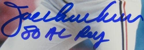 Джо Шарбоно Автограф с Автограф 8x10 Снимка IV - Снимки на MLB с автограф