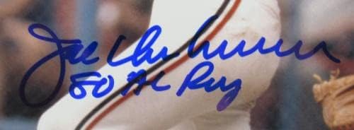 Джо Шарбоно Автограф с Автограф 8x10 Снимка на I - Снимки на MLB с автограф