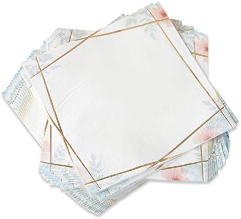 Салфетки Kate Aspen с геометричен чертеж и цветен модел (Комплект от 30 парчета), Сервировочная форма, Един размер, Мулти