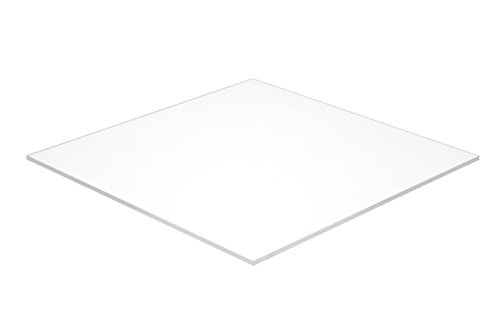 Falken Design WT2447-3-8/1010 Акрил Бял лист, Полупрозрачни на 55%, 10 x 10, с дебелина 3/8