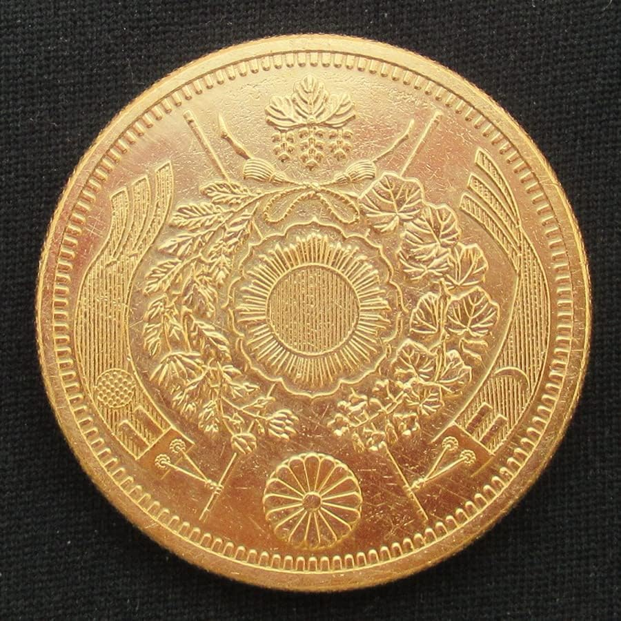 Японска Златна Монета От 20 Юана Мейджи 9 Години Позлатен Копие на Възпоменателни монети