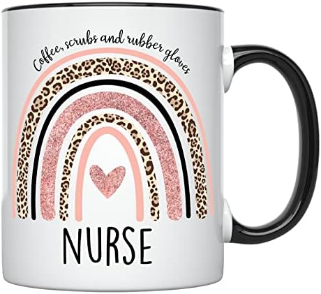 Чаша за медицински Сестри YouNique Designs, 11 Грама, Кафеена чаша медицинска Сестра за жени, Чаша Rn за медицински сестри,