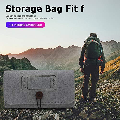 Филцови Чанта За багаж, Чанта за носене, подходящ за конзолата Nintend Switch Lite (сив)