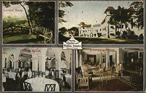 Хотел Колфакс и Минерални извори Колфакс, Айова, IA Оригиналната Антични Картичка 1912 г.