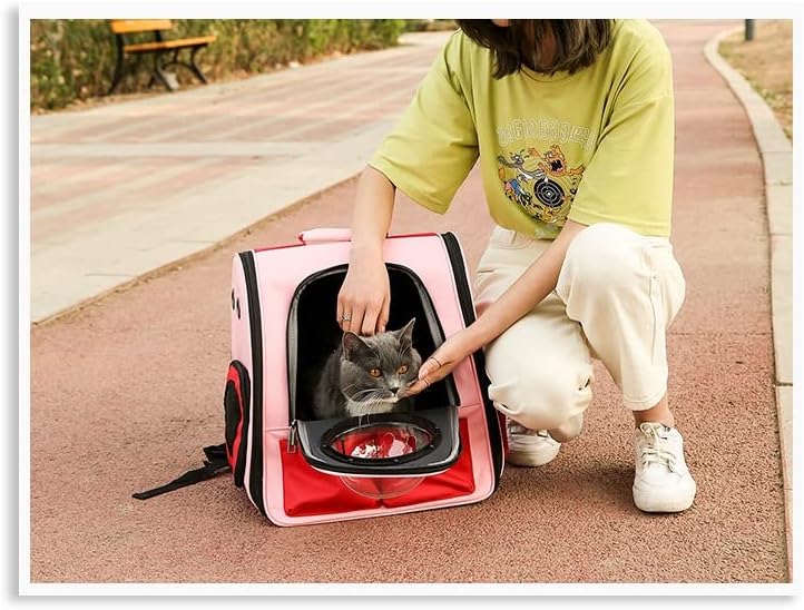 DHTDVD Куче Пътуване Пренасяне За Домашни Любимци Лаптоп Раница Дишаща Клетка За Котки Дишаща Малка Пътна Чанта За Кучета