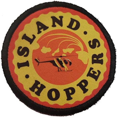 Нашивка за бойния дух Magnum PI Island Hoppers -Произведено в САЩ - Забавни тактически армейските ленти във военната