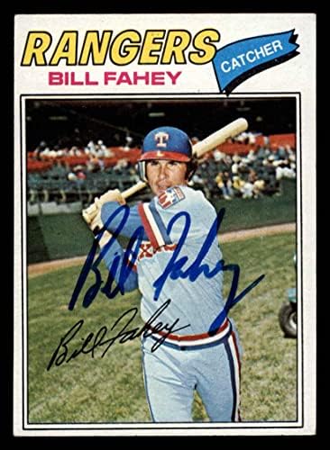 1977 Topps 511 Бил Фейхи Тексас Рейнджърс (Бейзболна картичка) Автограф Рейнджърс