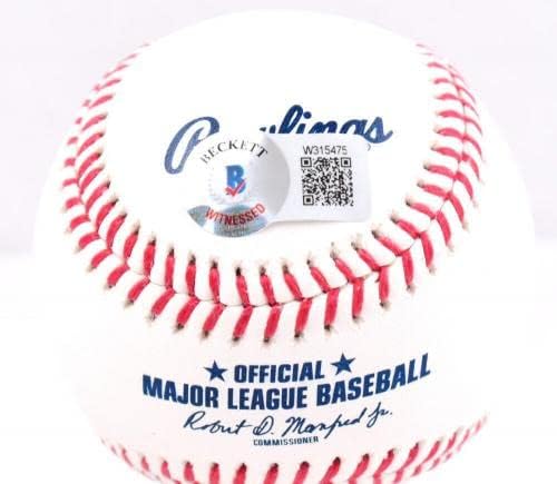 Бейзболни топки с голографическими автограф, подписани Чък Кноблаучем, Rawlings OML/ 98,99,00 WS Champs - БА с бейзболни