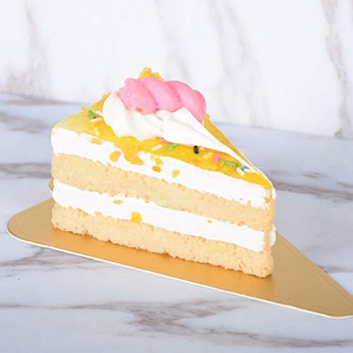 100 Броя Триъгълни Стойки за Торта Трайни Основи За Торта Дъска За Съхранение Десерт Хартия Тава Инструменти За Печене