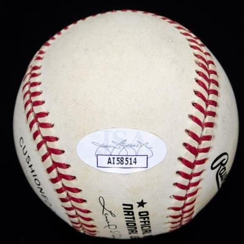 Боб Гибсън КОПИТО, 81 Година, подписа договор с JSA серии с Автограф - Бейзболни топки с автографи