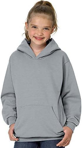 Младежки Пуловер Hanes ComfortBlend EcoSmart с качулка Light Steel_M