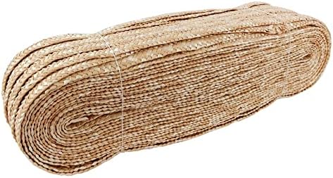 50 М Натурална пшеница Слама Материал Ратан Начало направи си САМ Ръчно изработени Тъкане Занаяти Украса Плетене и Ремонт на Стол на Масата Кошница Инструмент (Шири
