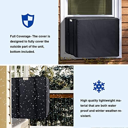 Капак на прозорец климатик KylinLucky за външни блокове - Зимни кутията на климатика (17 W x 12Г x 13H инча)