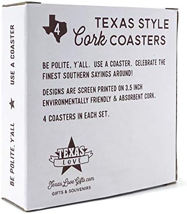 Набор от Техасских на каботажните с надпис Благослови Your Heart в Сърцевина опори 3.5 инча - 4 Тексас Влакчета Texas