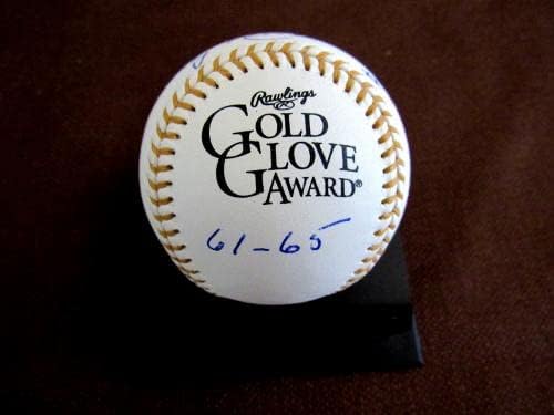Боби Ричардсън 1 61-65 Златни Ръкавици Янкис С Автограф Gg Baseball Psa Beauty - Бейзболни Топки С Автографи