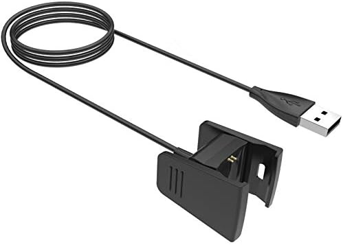 KingAcc е Съвместим със Зарядно устройство Fitbit Charge 2 Преносимото USB-кабел За зареждане, Адаптер за док-станция за зарядно устройство за Fitbit Charge 2, Умни часовници с гривна