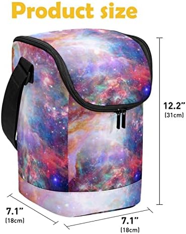 Дамски Чанта за обяд GUEROTKR, Кутия за Обяд за мъже, Дамски Кутия за Обяд, космически галактическата цветна фигура под