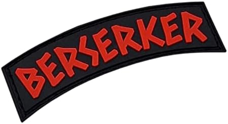 PVC-нашивка Berserker Norse Tab (червена и черна)