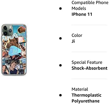 Калъф за телефон Charptse Jj Outer Banks Колаж е Съвместим с iPhone 11 Чист Прозрачен Калъф За телефон Противоударные