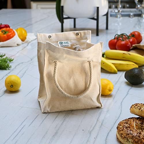 Проста Дългогодишна Чанта за Обяд От Органичен Памук Simple Lunch Bag - Черен